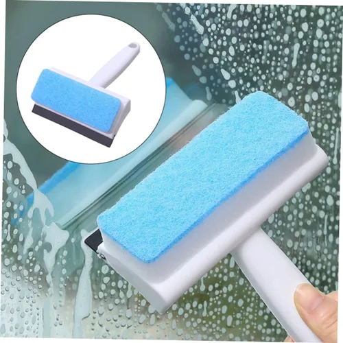 Miniatura 8 de para limpiar 4 unids cepillo de limpieza de vidrio escobilla de goma y esponja de ventana escobilla esponja rascador de vidrio Herramientas