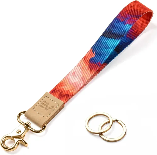 Miniatura 24 de EcoVision - Llaveros lindos con correa para llaves, llavero de muñeca para mujer, correa de insignia con 2 argollas para llaves