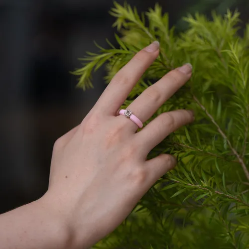 Miniatura 30 de Zollen Anillos de silicona para mujer, 1/3 paquetes de alianzas de boda de silicona, forma de flor, anillos de goma, colección de flores para mujer