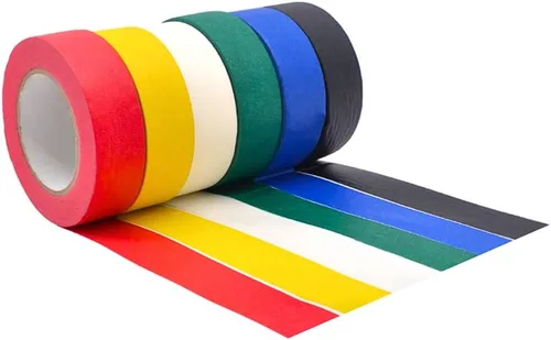 Miniatura 10 de WOD MTC5 Cinta de Enmascarar de Color, Negro, 1 pulgada x 60 yardas. Cinta Colorida para Maestros y Pintores para Arte y Manualidades Divertidas