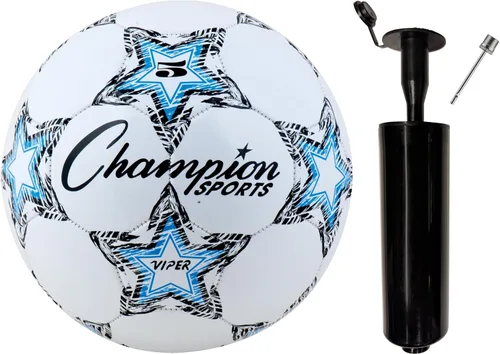 Miniatura 11 de Champion Sports Balón de fútbol Viper - Pelota de entrenamiento de TPU suave al tacto en tamaños 3,4,5 para jugar en interiores y exteriores