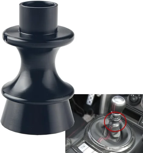 DEWHEL JDM Pomo de Palanca de Cambios Manual de Rendimiento de Aluminio Billet Palanca de Bloqueo de Reversa Negro Compatible con BRZ Toyota FT86