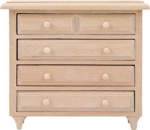 Miniatura 8 de Casa de muñecas de madera a escala 1:12, cama de bebé DIY, casa de muñecas en miniatura, mini accesorios de muebles con colchón, cama cuadrada