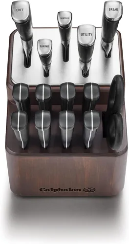 Miniatura 2 de Calphalon® Premier™ SharpIN - Juego de cuchillos con bloque de cuchillos afilador, 15 piezas, acero al carbono