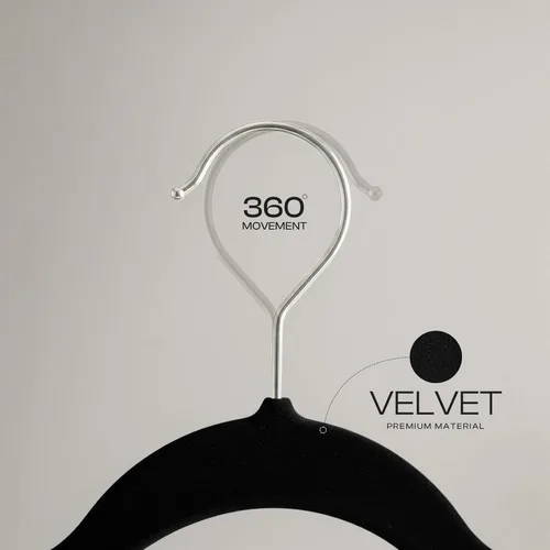Miniatura 8 de Utopia Home Velvet Hanger - Paquete de 100 perchas delgadas antideslizantes de lujo para pantalones y abrigos, perchas fuertes que ahorran espacio