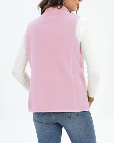 Miniatura 7 de Xeoxarel Chaleco de forro polar para mujer con 6 bolsillos (XS-2XL)