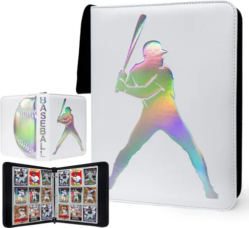 Miniatura 16 de Carpeta de tarjetas de fútbol de 400 bolsillos para tarjetas de fútbol 2025 2026, bolsa de almacenamiento portátil impermeable con fundas extraíbles