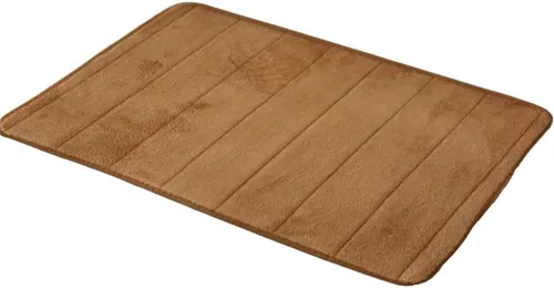 Alfombra De Baño Antideslizante Con Absorción De Agua, Alfombra De Espuma Viscoelástica De Forro Polar Coral, Alfombras De Baño 23.6x35.4 in (Color