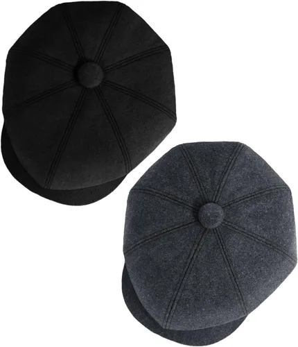 Miniatura 15 de Gorra de taxista Senker Fashion para hombre, gorra irlandesa clásica de 8 paneles de mezcla de lana para hombre mayor