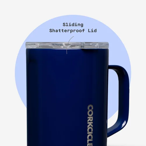 Miniatura 5 de Corkcicle Taza de Café Clásica - Acero Inoxidable con Triple Aislamiento para Viajes - Tapa a Prueba de Roturas - Mantiene la Bebida Caliente por