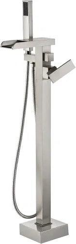Miniatura 19 de Ove Decors Athena - Grifo de bañera independiente con 1 mango, cromado, con ducha de mano