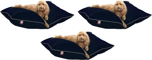 Miniatura 57 de Majestic Pet Cama rectangular para perros tamaño mediano, lavable, cama antideslizante y cómoda para mascotas, cama para jaula para perros, almohada