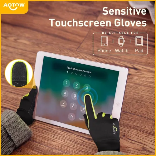 Miniatura 2 de Guantes deportivos cálidos de invierno para niños, clima frío, resistente al agua, para niños de 4 a 12 años, color negro