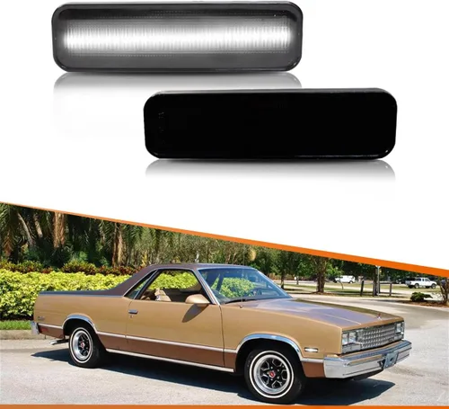 Miniatura 10 de ADIIL Luces LED de lente roja para parachoques trasero compatibles con 1978-1987 Chevrolet El Camino GMC Caballero, reemplazan las lámparas Luces