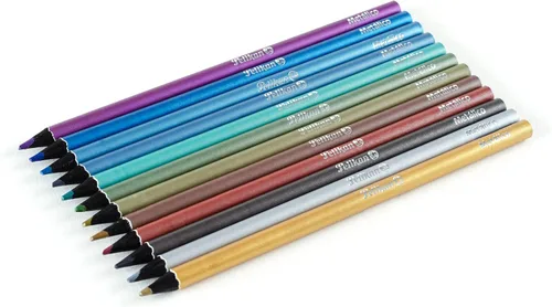 Miniatura 5 de Pelikan Lápices de colores metálicos, kit creativo edición metálica, 25 piezas