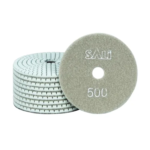 Miniatura 8 de Sali 10 unidades - Almohadillas para pulir de diamante de 4 pulgadas, kit de almohadillas para pulir piedra de granito húmedo para taladro