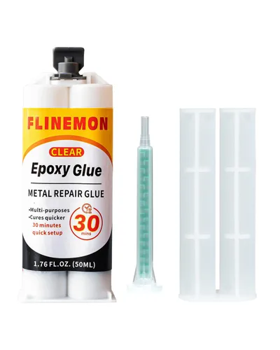 Pegamento epoxi de 30 minutos, adhesivo de resina epoxi transparente, soldadura líquida resistente, 2 partes de adhesivo epoxi para reparar