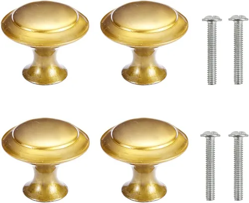 Miniatura 16 de 4 pomos de puerta de armario, pomo de puerta de cajón de armario para muebles de cocina, perilla de gabinete de acero inoxidable con tornillos, gris