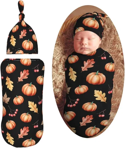 Miniatura 17 de Manta para envolver con pelota de fútbol para recién nacido, con juego de gorro, saco de dormir suave para bebé, elástico y ajustable, mantas
