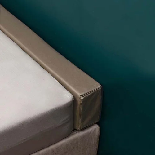 Miniatura 20 de YURRO Almohadilla de cuero sintético para cama de cabecero, protección acolchada para cabecera, almohada larga y alargadora de colchón suave, Beige