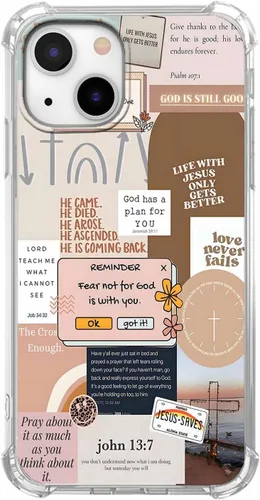 Miniatura 83 de Funda para Celular con Versículos de la Biblia, Colocación de Citas Cristianas de Jesús, Diseño Collage, Funda Protectora Suave de TPU de Moda