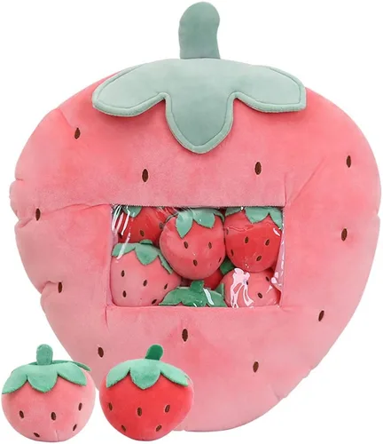 Miniatura 10 de REFAHB Linda almohada de plátano de peluche, juguetes extraíbles y esponjosos, regalos creativos para adolescentes, niñas y niños