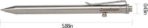 Miniatura 2 de SMOOTHERPRO - Bolígrafo de acción de perno, bolígrafo esferográfico de acero inoxidable compatible con recarga de Pilot G2, bolígrafo EDC