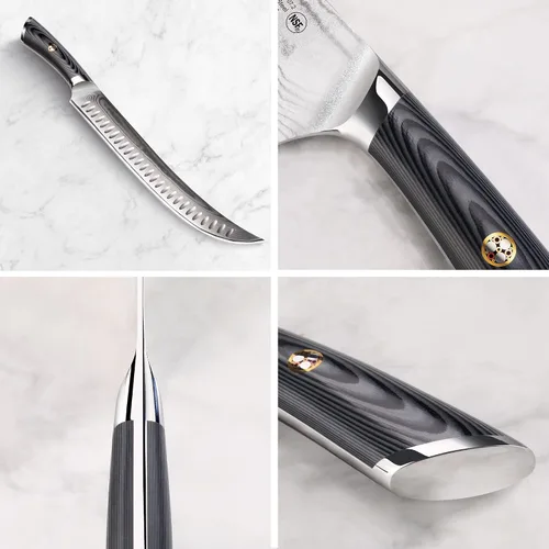 Miniatura 4 de Cangshan NAKA Series 503046 - Cuchillo de carnicero de 12 pulgadas con funda, acero forjado X-7