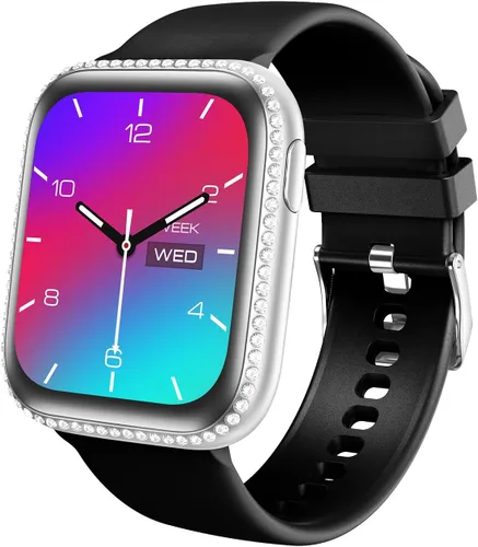 Smart Watch for Women, 1.75" AMOLED Fitness Tracker for Android iOS, Answer/Make Call with Heart Rate Sleep Monitor 130+ Sports Mode, IP68