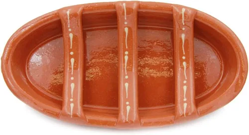 Miniatura 6 de Tostador tradicional de salchicha de terracota de arcilla portuguesa (N. 3 Grande)