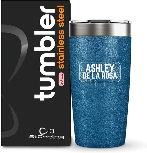 Miniatura 5 de Vaso aislado de acero inoxidable personalizado de 20 onzas, regalos personalizados para hombres, mujeres, enfermeras, profesores, Navidad