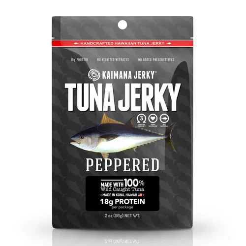 Miniatura 7 de Kaimana Ahi Atún Jerky, chile hawaiano, 2 onzas, capturado en la naturaleza, alto en Omega 3, totalmente natural, fabricado en los Estados Unidos