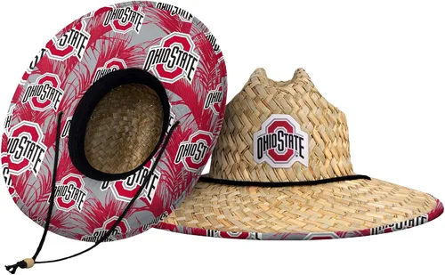 Miniatura 118 de FOCO - Sombrero de paja con logotipo de equipo universitario de NCAA y estampado floral para hombre TEAM LOGO