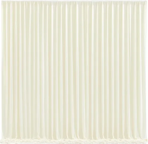 Miniatura 17 de Cortinas de Fondo Beige - Cortinas de Poliéster Sin Arrugas para Fotografía, Cortinas de Fondo para Fiestas, para Decoraciones de Baby Shower