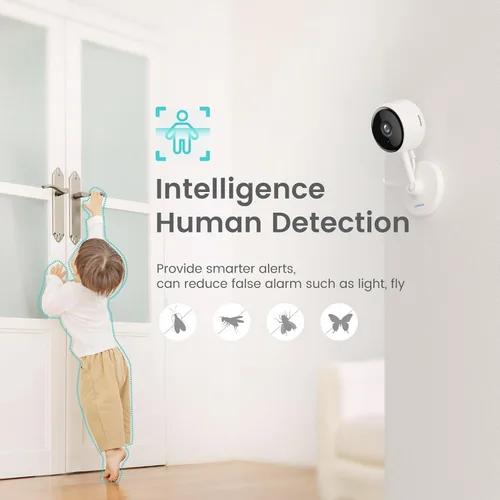 Miniatura 5 de litokam Cámara interior, cámaras para seguridad en el hogar con visión nocturna, cámara para mascotas con aplicación de teléfono, cámara