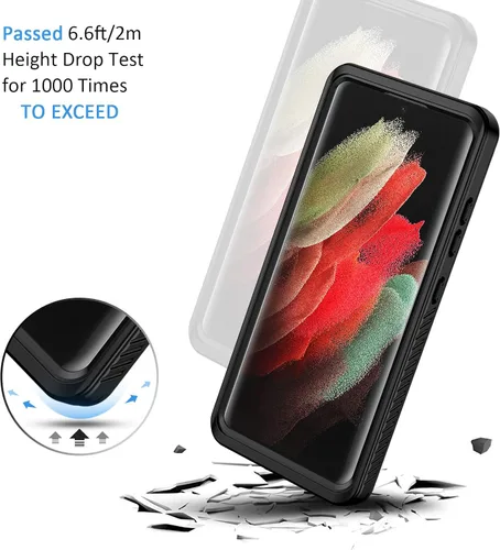 Miniatura 4 de Lanhiem - Funda para Samsung Galaxy S21, Funda Impermeable y a Prueba de Polvo IP68 con Protector de Pantalla Integrado, Funda Protectora