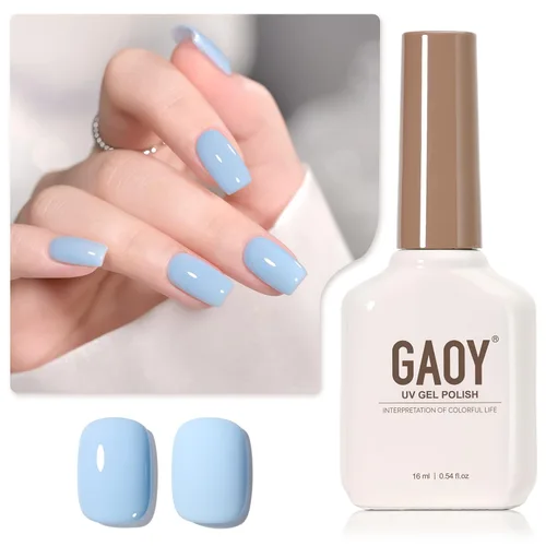 Miniatura 11 de GAOY - Esmalte de uñas de gel marrón, 16ml de esmalte de gel para quitar por remojo, curado con luz UV para arte de uñas, manicura DIY en casa, 2088
