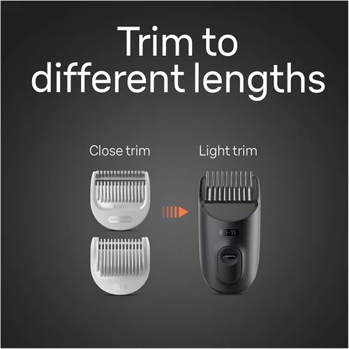 Miniatura 8 de Braun Body Groomer 5 para hombre, BG5340, herramienta de mapeo, tecnología SkinShield, peine sensible, hoja de metal afilada de por vida, peluquería