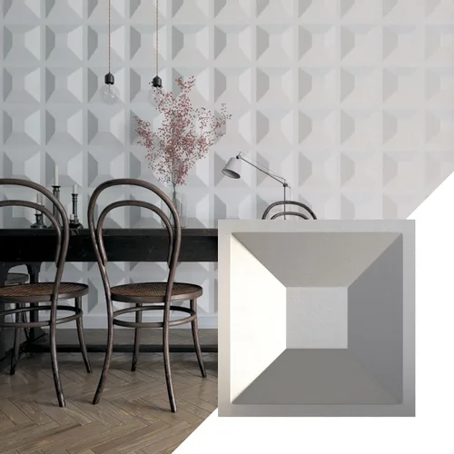 Miniatura 11 de Ekena Millwork 11 7/8 pulgadas de ancho x 11 7/8 pulgadas de alto, Diane EnduraWall Panel decorativo de pared 3D, rosa champán