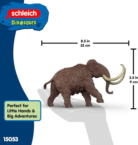 Miniatura 6 de Schleich Dinosaurios - Figura de mamut lanudo - Juguetes realistas de animales de la edad de hielo - Figuras divertidas educativas para niños