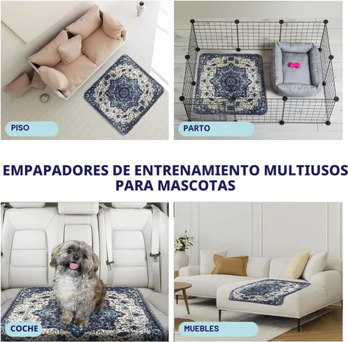 Miniatura 7 de PUPIBOO Almohadillas lavables para orina para perros y gatos – Almohadillas de entrenamiento reutilizables súper absorbentes para cachorros – 100%
