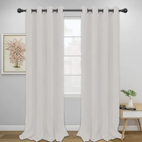 Miniatura 276 de Easy-Going - Cortinas opacas para dormitorio, aislamiento térmico sólido con ojales, cortinas de ventana para reducción de ruido, cortinas