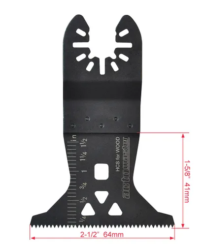 Miniatura 2 de HCS - Hojas de sierra oscilantes de madera y paneles de yeso de 2-1/2 pulgadas para herramienta oscilante, multiherramienta, paquete de 8