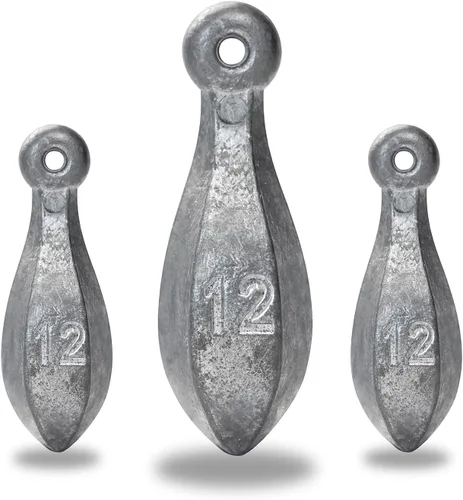 Miniatura 23 de BLUEWING Pesos de pesca Bank Sinker 1 lb/2 lb/3 lb/5 lb/6 lb Caja de Pesos de Pesca de Plomo Bullet para Agua Salada 1 oz, 2 oz, 3 oz, 5 oz, 8 oz