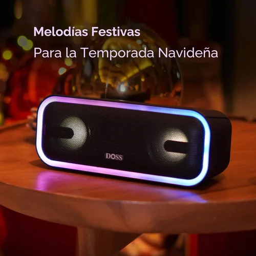 Miniatura 8 de DOSS SoundBox Pro+ - Altavoz de Bluetooth inalámbrico con sonido impresionante de 24 vatios, bajos en aumento, emparejamiento estéreo inalámbrico