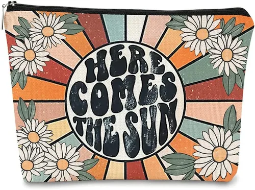Miniatura 8 de Bolsa de maquillaje You are My Sunshine Gifts – Regalo inspirador para mujeres, hija, profesora o ocasión de agradecimiento, Sunshine 1