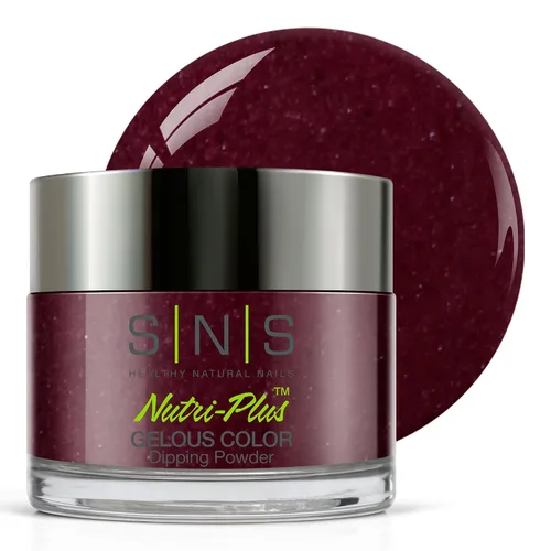 Miniatura 34 de SNS Polvo de inmersión de uñas, polvo de inmersión de color geloso - Acai Bowl (negro) - Color de uñas de larga duración dura 14 días - Bajo olor