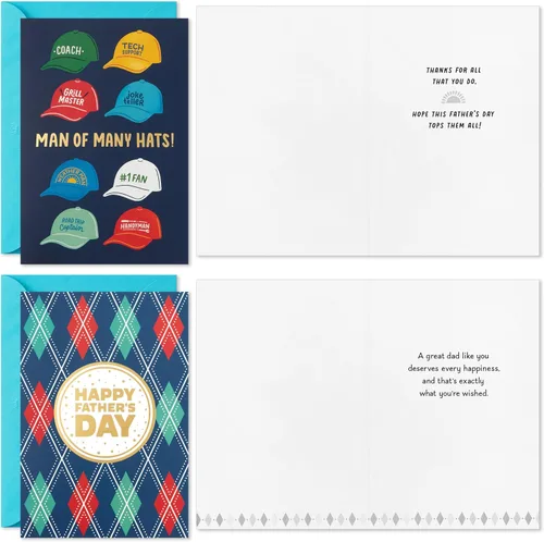 Miniatura 5 de Hallmark Surtido de tarjetas del día del padre (24 tarjetas con sobres, 6 diseños)
