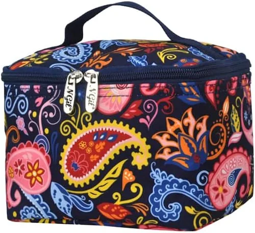 Miniatura 56 de NGIL Bolsa de cosméticos de viaje, bolsa organizadora de maquillaje para mujeres y niñas, Azul Rey Diamantina, Casual