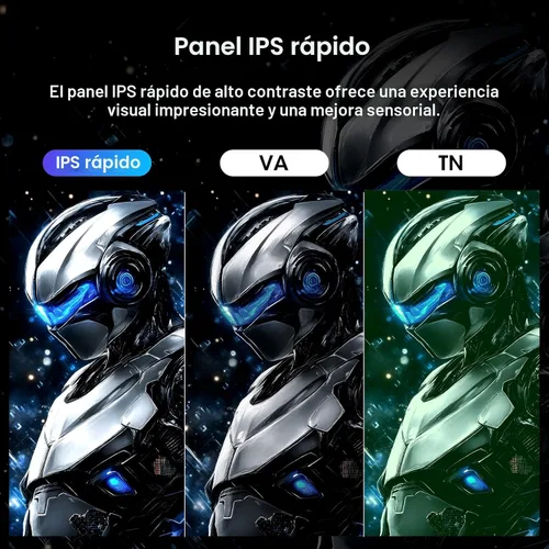 Miniatura 3 de Amzfast Monitor de Gaming de 24 Pulgadas 200Hz FHD 1080p Monitor de Computadora IPS Rápido, 110% sRGB 1ms Soporte HDR Sincronización Adaptativa